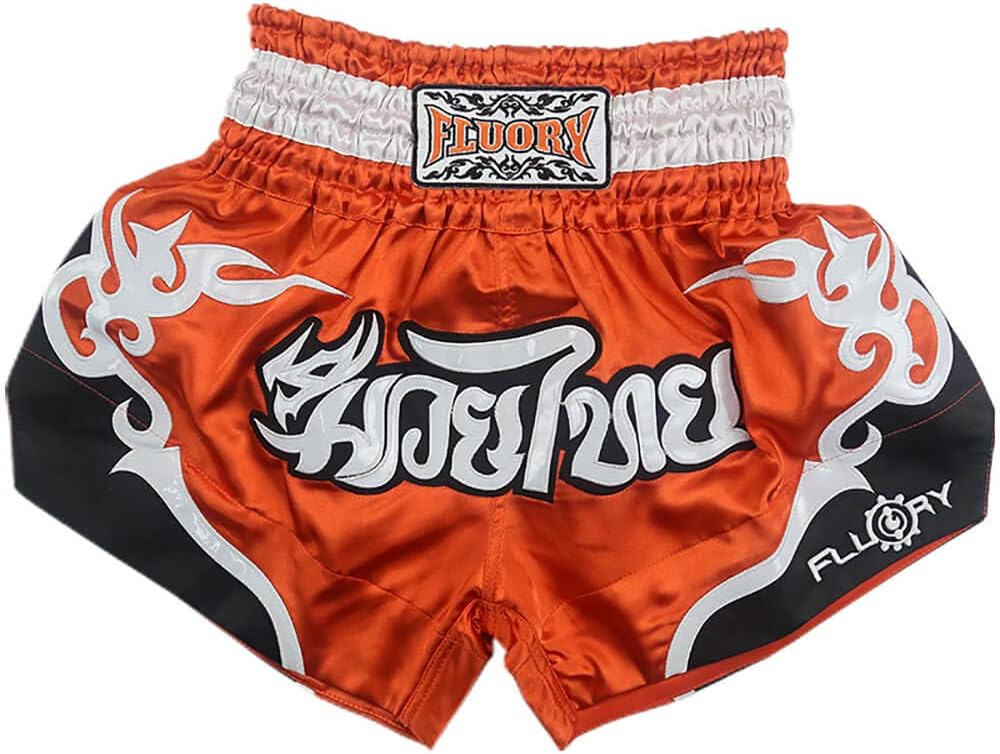 Tear-Resistant Boxing Shorts MMA Fight Kick Clothing For Men Women Kids Martial Art Training Grappling. FLUORY Muay Thai Shorts