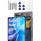 for Galaxy Note 20 Ultra OLED Screen Replacement with Frame and Tools | OLED Display、US Version、Fingerprint Sensor、Full Tool Kit、Installation Guide