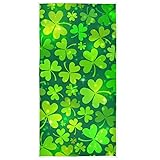 Shamrock Clover Leaves Hand Towel 16x30 in