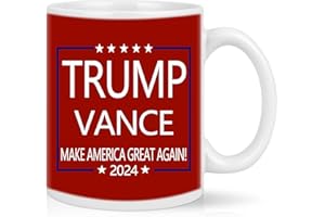 WENSSY Trump Vance Make America Great Again 2024 Mug, Trump 2024 Mug, Trump Vance Novelty 2024 Mug, Trump for President of The United States Mug 11 Ounce Red