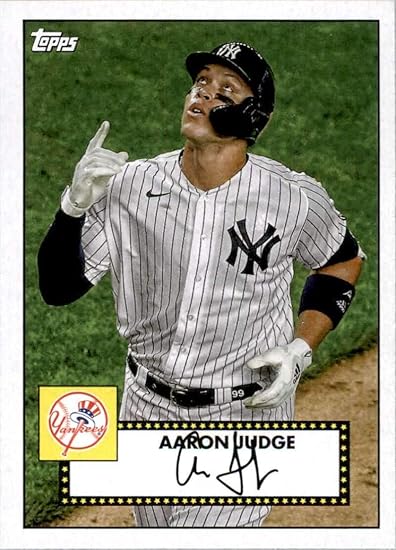 Amazon 2021 Topps 1952 Topps Redux T52 1 Aaron Judge New York 
