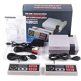 Amazon Com Mini Retro Tv Game Console Classic 620 Games Built In With 2 Controller Av Out Cable Children Gift Birthday Gift Video Games
