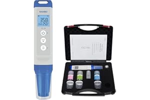 NANBEI lab ph Meters with ATC,Digital ph kit,±0.01 pH Accuracy, Digital PH Meter with Backlit LCD Display, 1-3Points Auto Cal