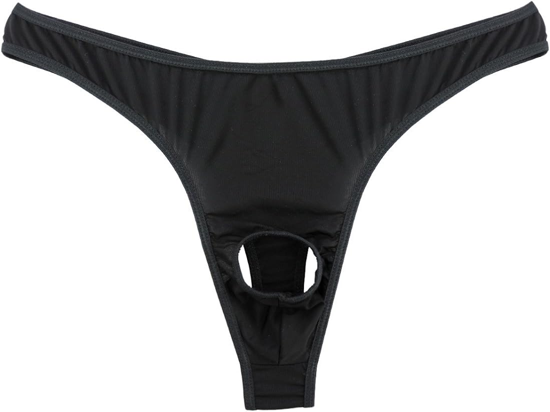 CHICTRY Men's Sexy Jock Strap Briefs Open Front Hole Underwear GString