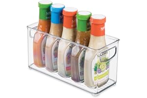 INTERDESIGN Idesign Linus Bpa-Free Plastic Stackable Organizer Storage Bin With Handles For Kitchen, Pantry, Bathroom, Small,10” X 4” X 5”