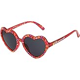 Disney Girls Princess Heart Kids Sunglasses, Crystal Red/Glitter Injection, 43