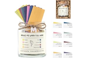 Loved Creations Initial M Read Me When Bible Verses Jar, Uplifting Jar Christian Gifts for Women, Prayer Bible Verse Accessories, Scripture Study Supplies for Teens Christmas Gifts