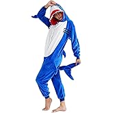 vavalad Adult Shark Onesie Pajamas Unisex Cosplay Costume Women and Men