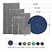 MAYSHINE Round Area Rug Set for Bathroom | Soft Plush Chenille Bath Mat, Water Absorbent Non-Slip Bathroom Rug | Washable Shag Carpet for Shower, Bedroom, or Home Décor | 36