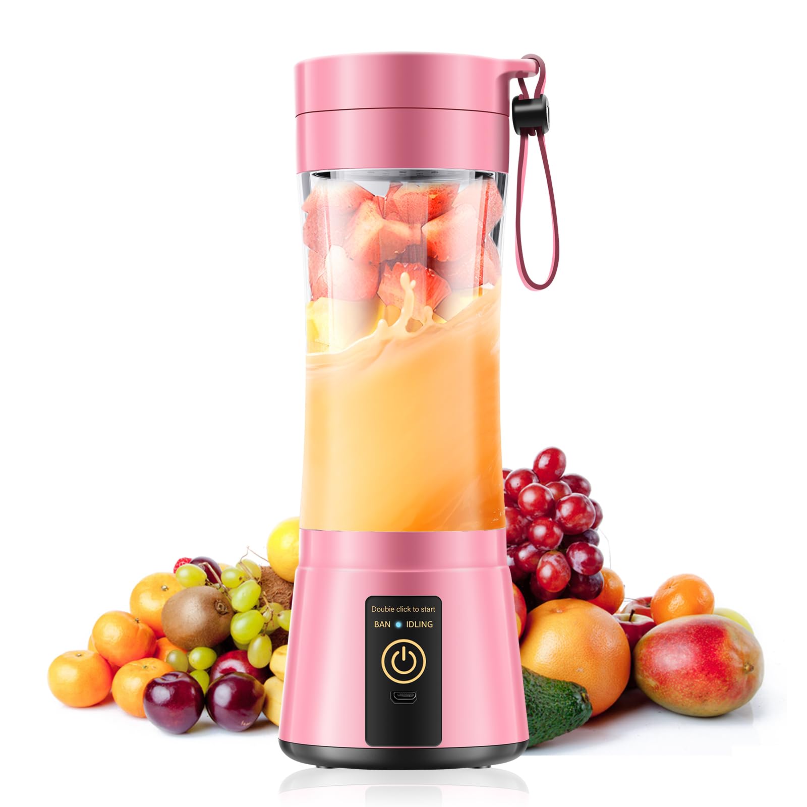 Photo 1 of Cordless Personal Size Portable Blender - 380Ml Blender Smoothies and Shakes, BPA Free Traveling Juice Cup with Powerful Blending, Freshly Squeezed in Sports/Travel/Home