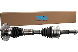 TRQ CV Axle Shaft Assembly Compatible with 2011-2019 Chevrolet Silverado 2500 HD Silverado 3500 HD GMC Sierra 2500 HD Sierra 3500 HD