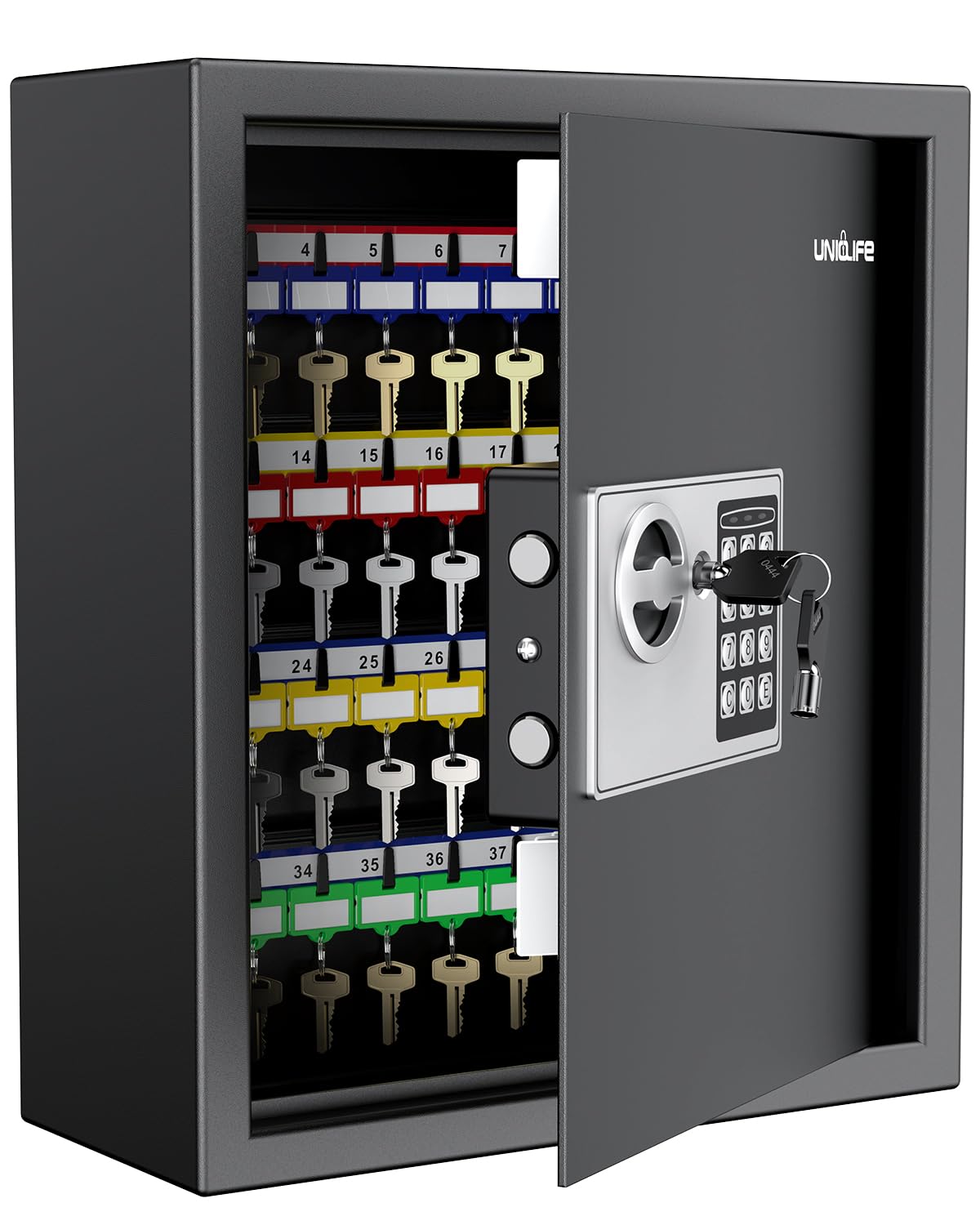 Uniclife 70 Position Key Cabinet with Combination & Key Lock Wall ...