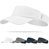 Sukeen Sports Sun Visor Women Men, Lightweight UPF50+ Water Resistant Stretchy Athletic Visor Hat for Running, Tennis, Golf
