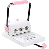 Cinch Book Binding Machine with Slide Ruler for Wire or Spiral Coils | For DIY Notebooks,Album,20 Sheet Punch Capacitys, Journals, and Calendars，school, office and home use