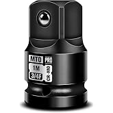 3/4" Female to 1" Male Impact Socket Adapter, 3/4" Impact Socket Adapter for High Torque Applications, Heavy-Duty Chrome Molybdenum Alloy Steel