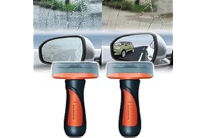 Poouty Glass Cleaning Board, 2024New Glass Coating for Windshield, Rainproof Anti-Fog Windshield Hydrophobic, Improves Clarity Glass Coating for Enhancing Visual Effects (Rain Remover 2pcs)