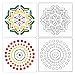 SUBANG 50 Pack Mandala Dot Painting Templates Stencils for Painting on Wood, Fabic, Glass, Metal and Walls Art (3.5x3.5inch)