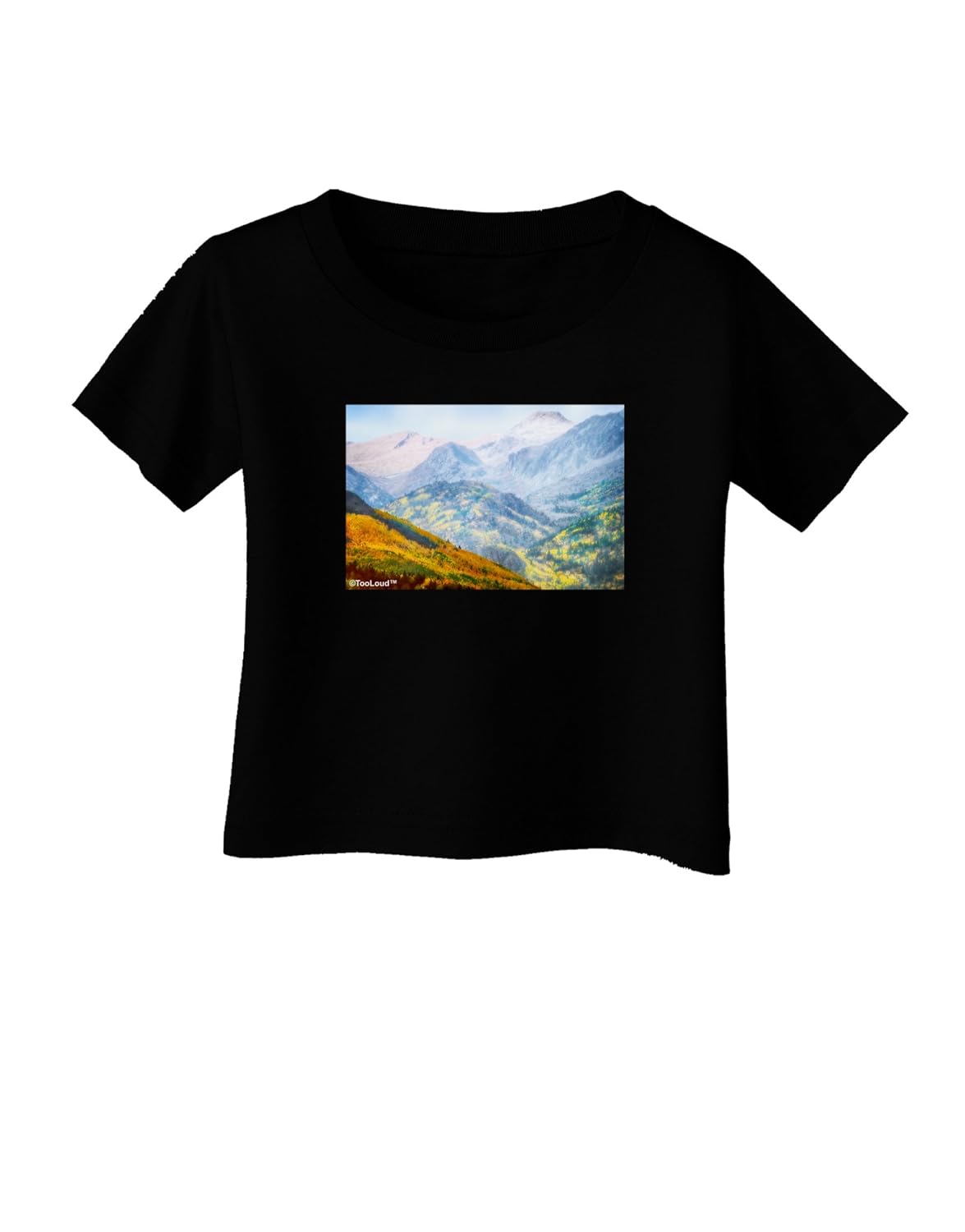 TooLoud Colorado Fog Mountains Infant T-Shirt Dark