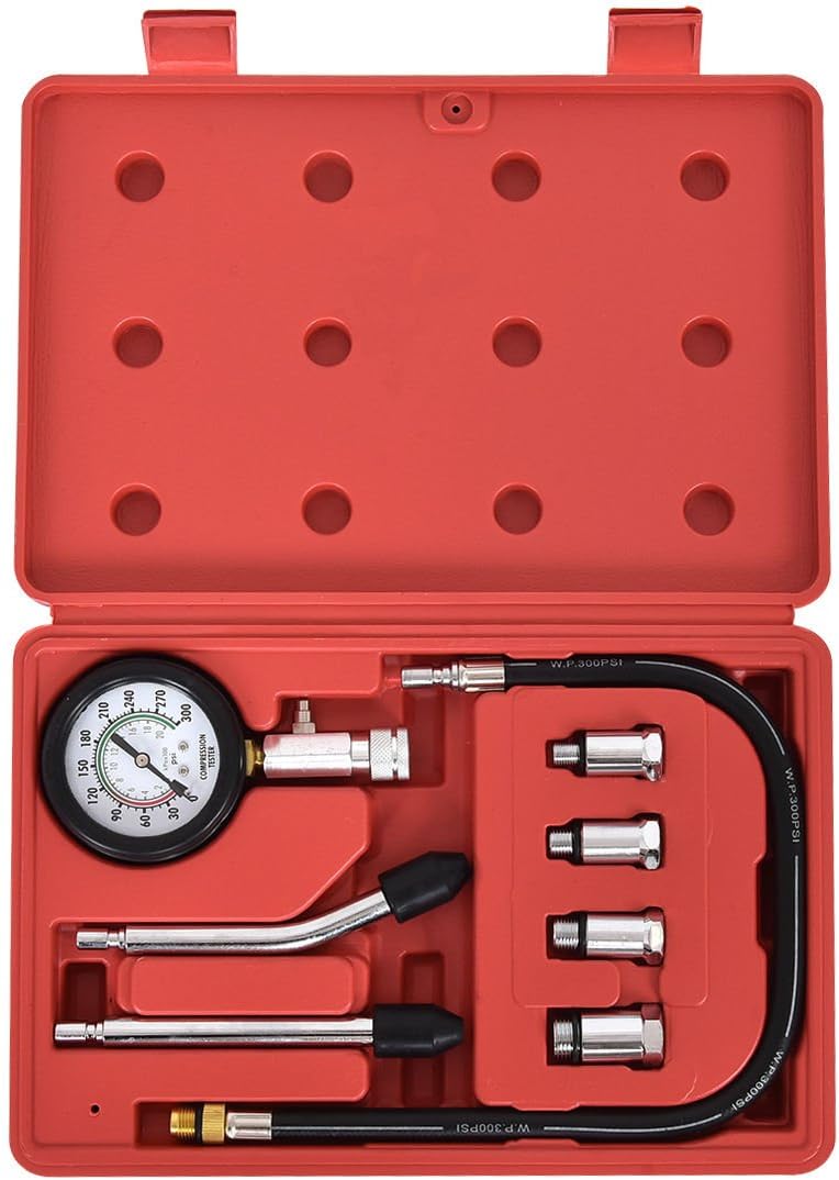 JF World 8 pcs Professional Gas Engine 2.5 Inch Gauge Kit