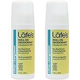 Lafe's Natural Deodorant | 3oz Roll-On Aluminum Free Natural Deodorant | Citrus & Bergamot | 2 Pack