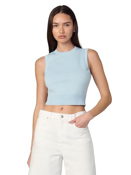 JOE’S JEANS WOMEN’S THE LAUREL SHRUNKEN SWEATER VEST,...