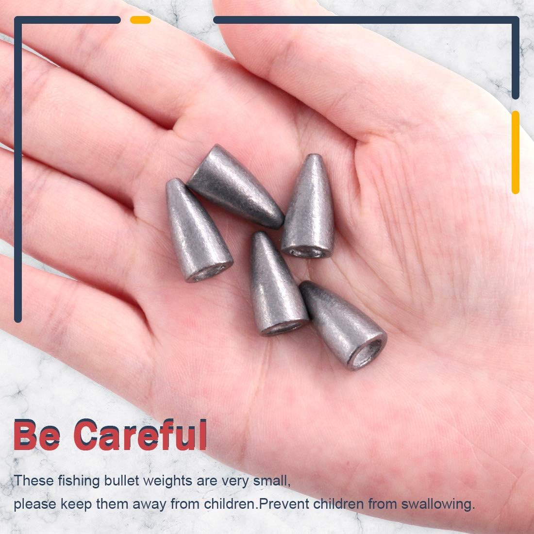 Hilitchi Bullet Weights Sinker Assortment Kit Fishing Weights Sinkers Assorted Set Worm Weights for Bass Fishing Saltwater (10g-30pcs) : Sports & Outdoors