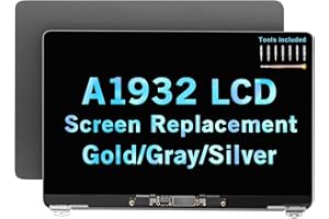DAPLINNO LCD Replacement 13" for MacBook Air Retina A1932 Late 2018 2019 EMC 3184 MRE82LL/A MREA2LL/A MREE2LL/A MVFH2LL/A MVFJ2LL/A 661-09734 Full LCD Screen Display Complete Top Assembly Kit(Space Gray)