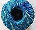 Waves Mini Ladder Yarn - Turquoise, Blues, Blue-White Ribbon 50 Gram 136 Yards