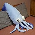 27.5inch Giant Squid Stuffed AnimalToy Plush Toy Soft Fish Cushion Pillow SquidPlush Toy Pillows Used for Home Decoration Gifts