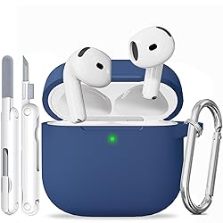 for AirPods 4 Case, Soft Silicone Protective Case