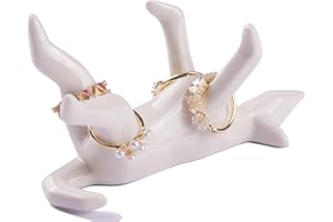 LZBALUYO Dog Mom Gift for Women, Ring Holder for Wedding Jewelry - Unique Birthday Mothers Day Christmas Gift for Dog Lovers, Sympathy Gifts for Loss of Pet, Decorative Figurine for Office & Home Decor