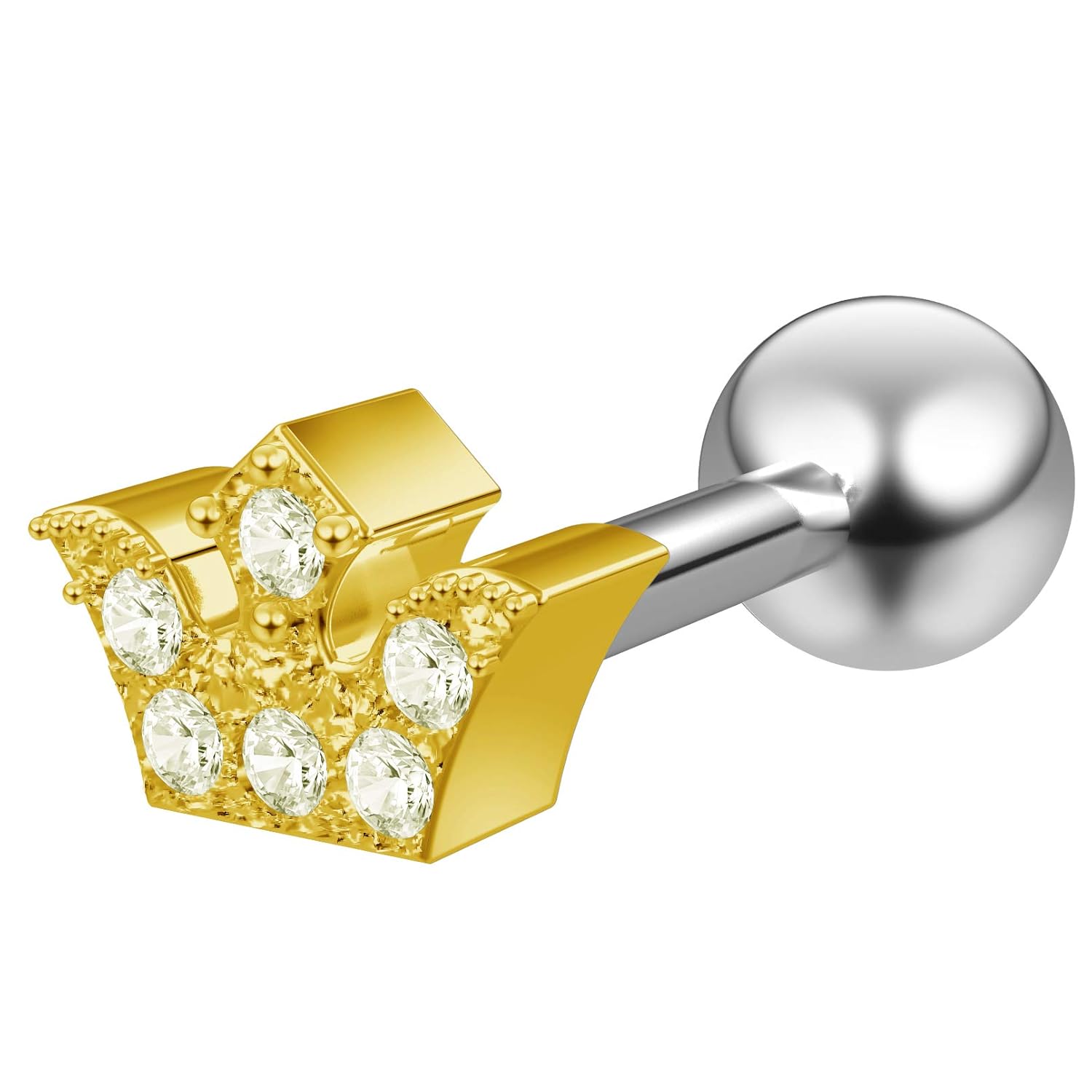 Amazon Com 16g Cartilage Helix Crown Earring Tiara Piercing
