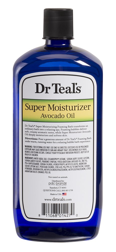 Dr Teal's Ultra Moisturizing Foaming Bath with Avocado Oil, 34 Fluid Ounce : Beauty
