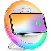 SIDVAR Bluetooth Speaker Night Lightsr,Wireless Charging Modern Speaker,Best Teenage Birthday Gift Ideas Tween Girls Gifts/Please use The Original Adapter