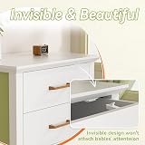 SAFELON 12 Pcs Baby Safety Cabinet Locks White Childproof Drawer Locks view 7
