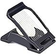 Ortarco Egg Slicer for Hard Boiled Eggs, Aluminium Egg Cutter Heavy Duty Stainless Steel Wire
