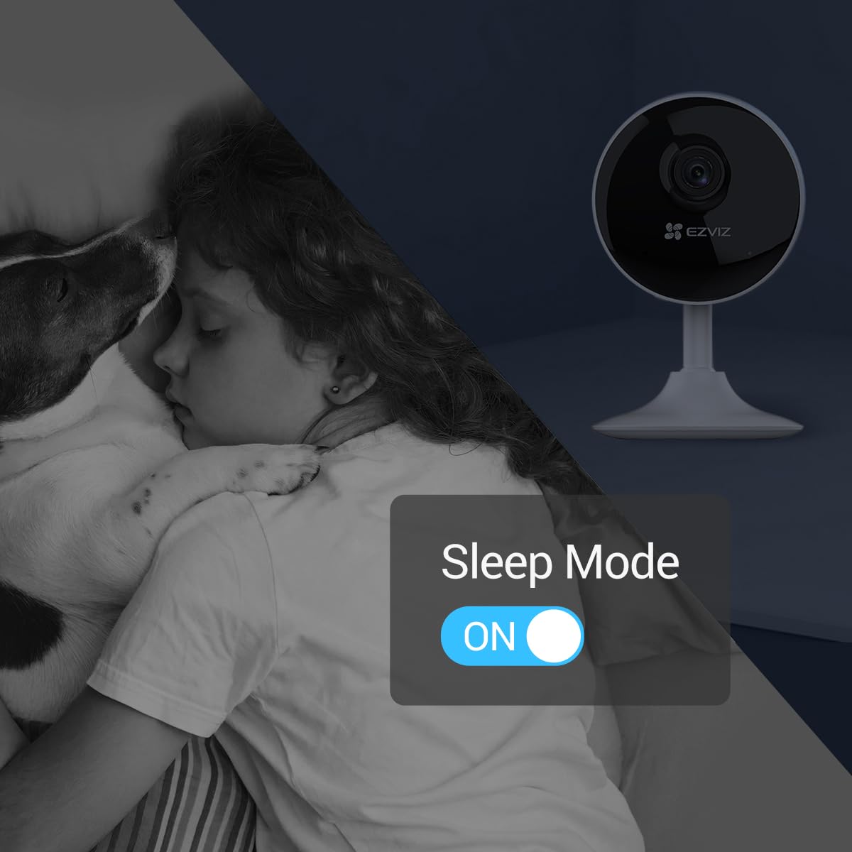 EZVIZ Indoor Security Camera 1080P WiFi Baby Monitor, Smart Motion Detection, Two-Way audio, 40ft Night Vision, Works with Alexa & Google Assistant(C1C)