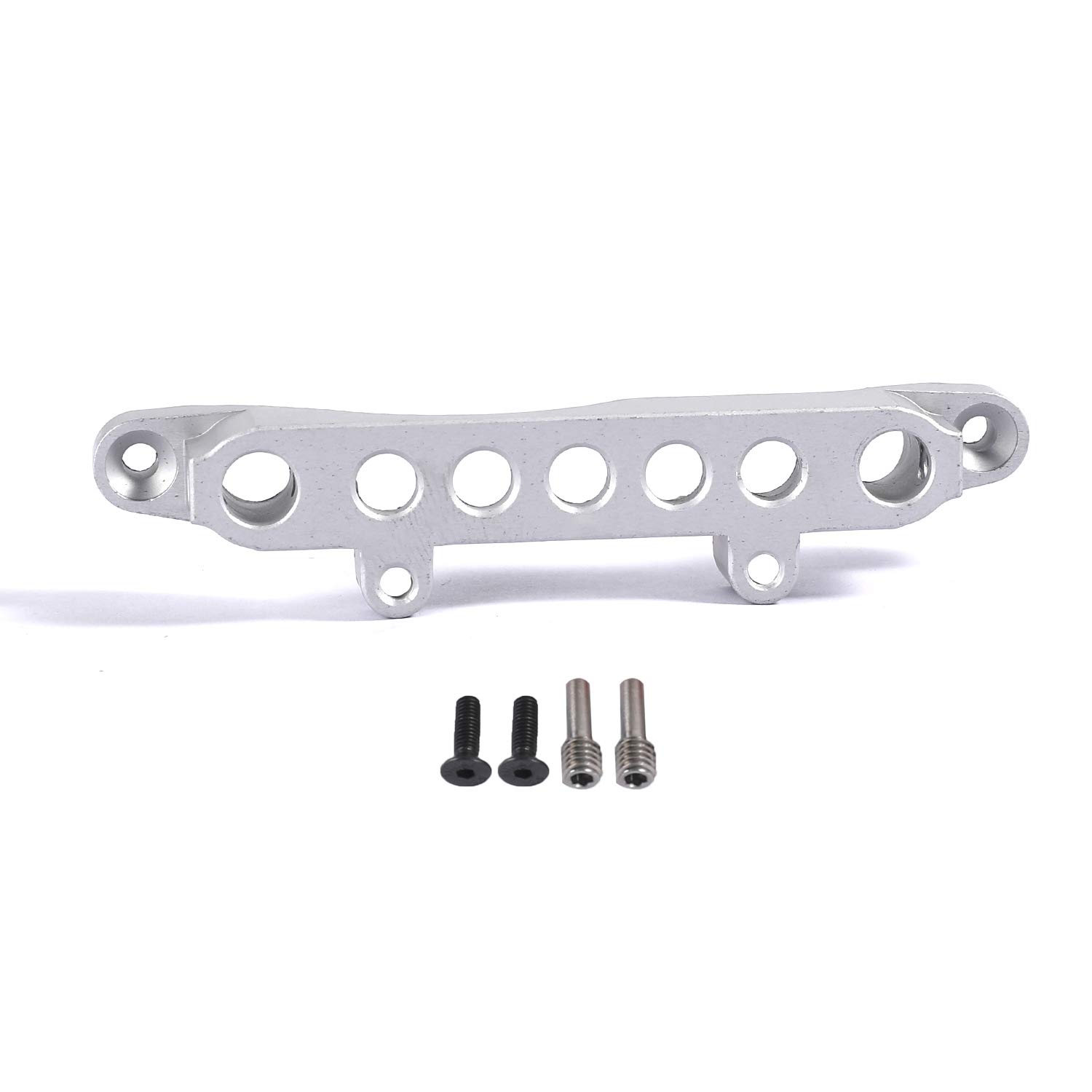 RZXYLRC CNC Aluminium Front Shock Mount Upgrade for 1/10 Axial SCX10 III AX103007 RC Crawler Car (Silver)