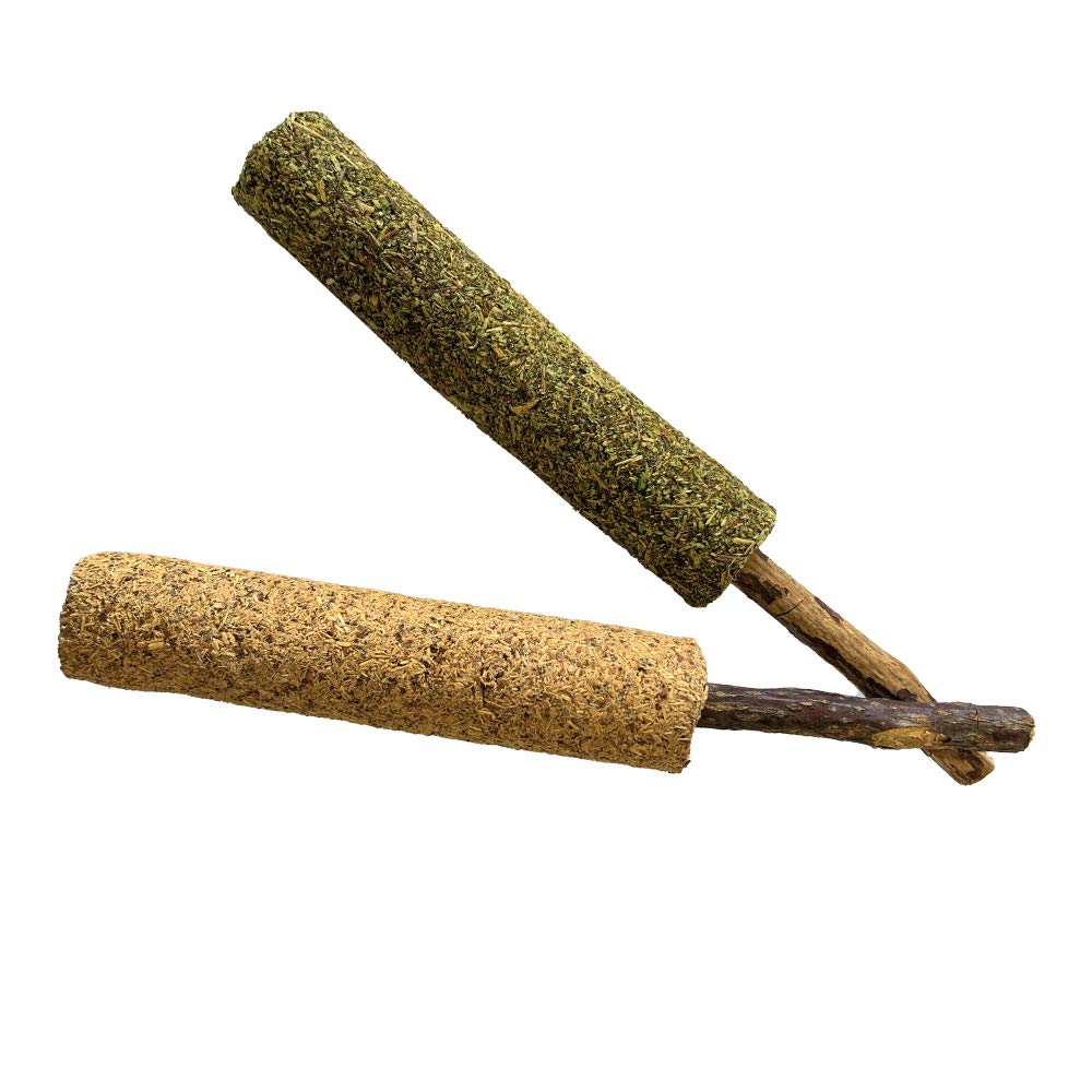 Croci Euphoria - Lollipop Catnip/Silvervine, edible cat toy based on catnip and silvervine, 2 pcs, 14 cm