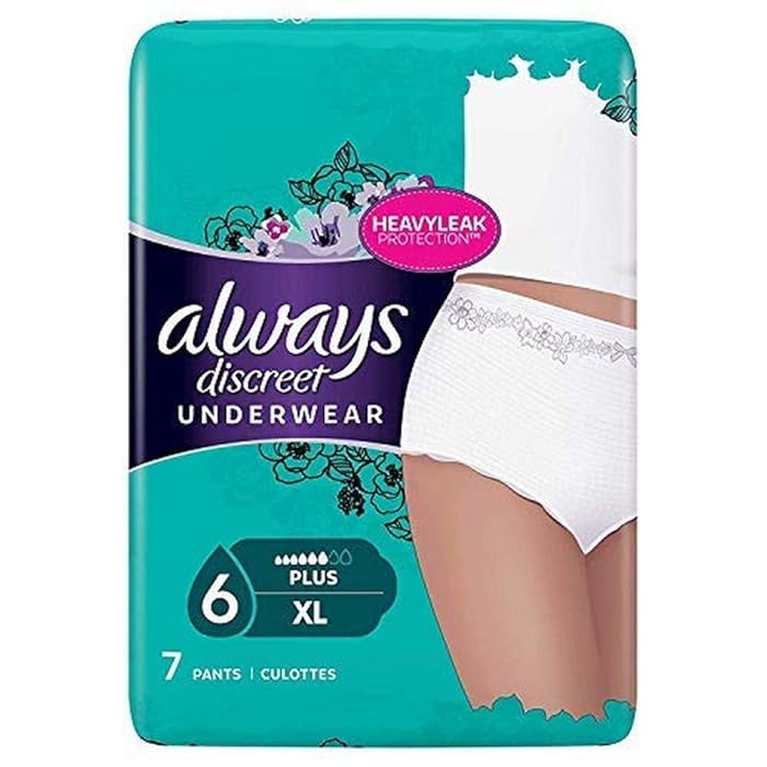 Buy Always Discreet Underwear Incontinence Pants Women Plus XL X7
