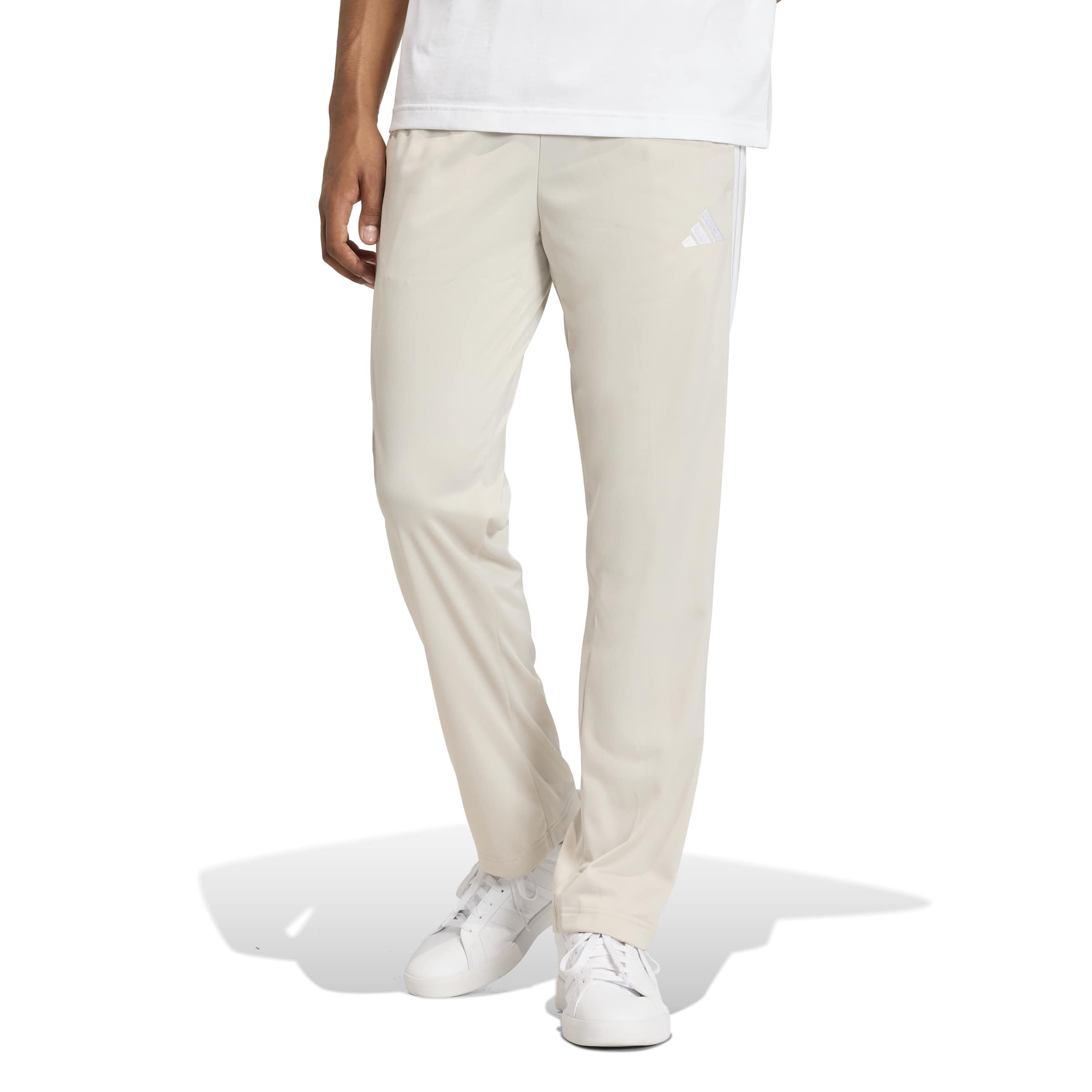 Adidas Men's 3-Stripes Tricot Opem Hem Track Pants, Wonder Alumina, Large Image