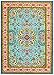 10015 Blue 7'10x10'6 Area Rug Carpet Large New