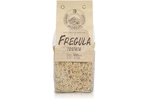 Morelli Pasta Toasted Fregola Sarda Pasta - Imported from Italy 17.6oz / 500g