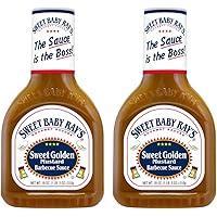 Sweet Baby Ray's Sweet Golden Mustard Barbecue Sauce, 18 Ounce. (Pack of 2)
