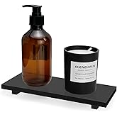 Pedestal Soap Stand Riser Counter, Kitchen Bathroom Soap Tray, Black