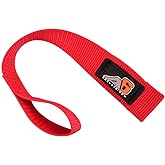 Agency 6 Hook/Winch Pull Strap - RED - 1.5 INCH Wide