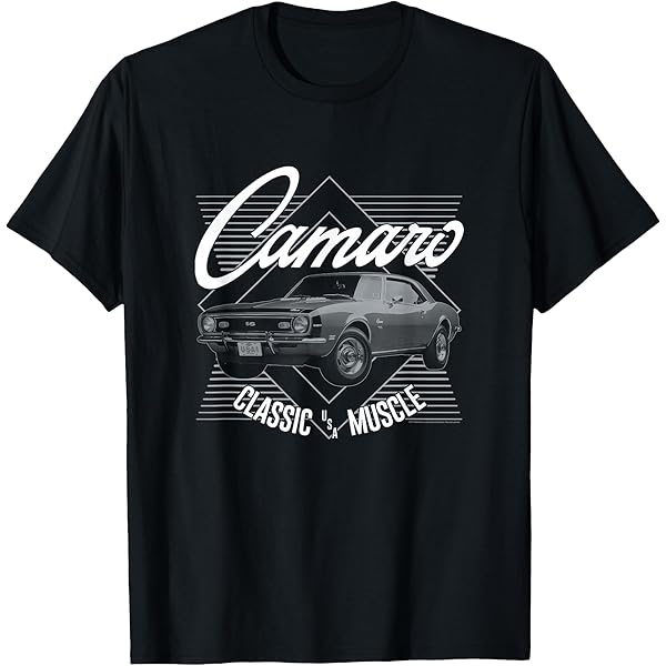 Camiseta Masculina Vintage Goods - Chevy Camaro 1969 Licenciada Para Fãs De Muscle Car