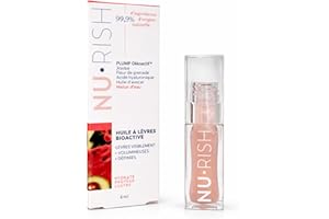 NU•RISH Bioactive Lip Oil – Plumping & Hydrating Lip Treatment, No Tingling, Clinically Tested, Watermelon, 6 ml