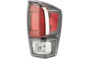MiKaFex Tail Light Assembly Compatible With 2016-2023 To-yota Tacoma Right Passenger Side Rear Brake Lamps Rear Brake Lamps With Bulb Inside