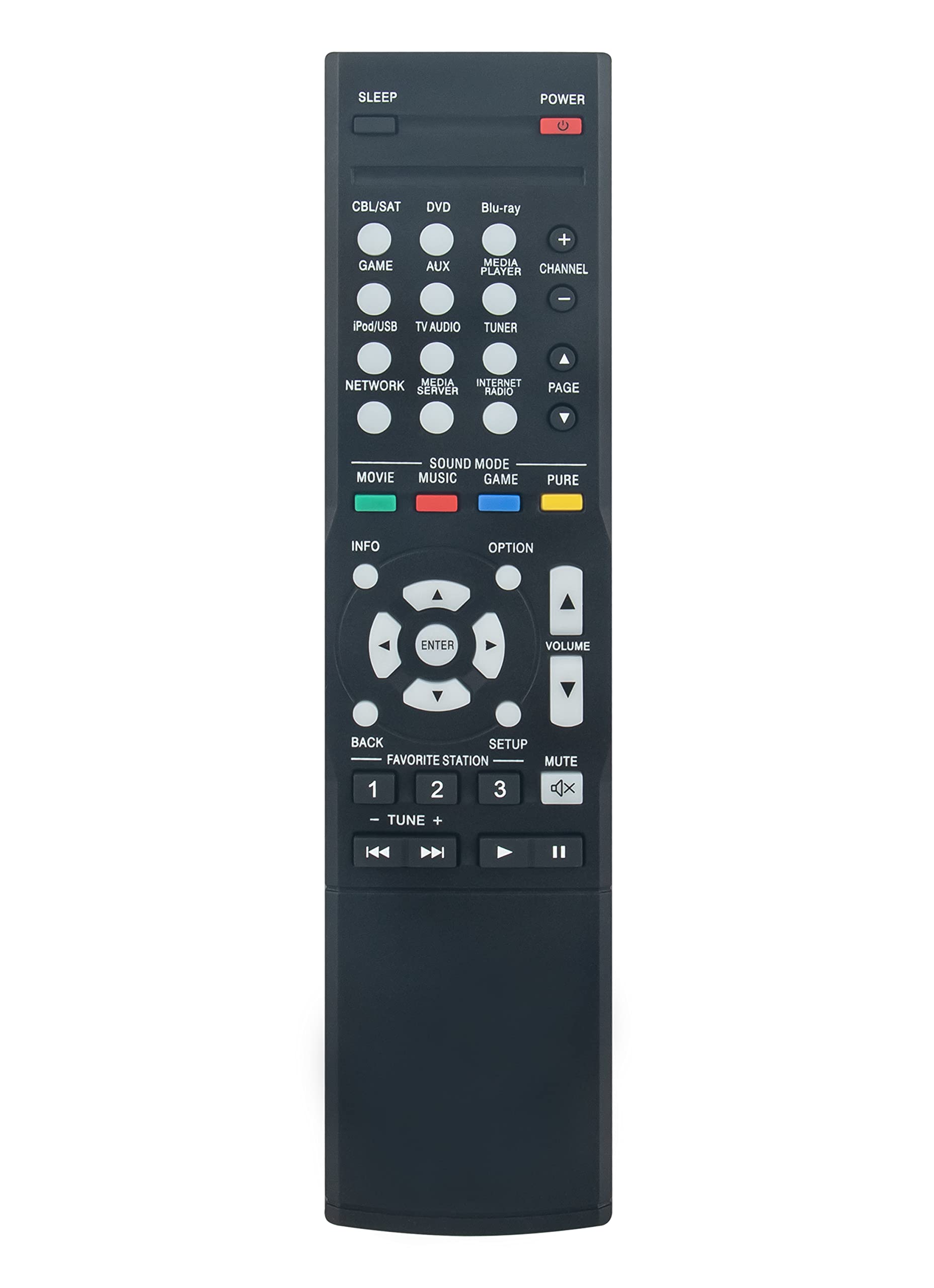 VINABTY RC-1181 Replaced Remote Control Applicable For Denon RC-1181 Audio/Video Receiver AVR-E300 AVR-X1000 AVRX1000 AVRE300